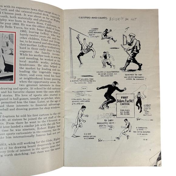 VTG 1970 Original "RIPLEY'S BELIEVE IT OR NOT! Museum" Soft Cover Book Booklet - Picture 9 of 12